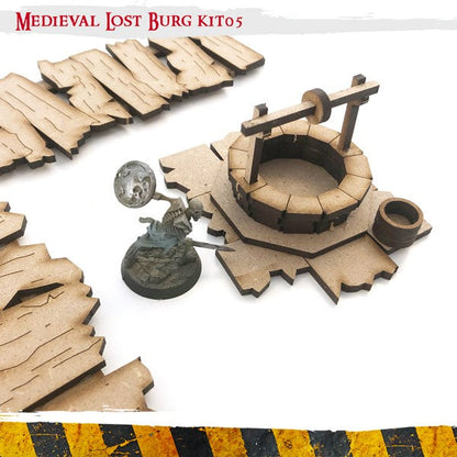 PWork - Medieval Lost Burg 05 - MDF Terrain Scenery