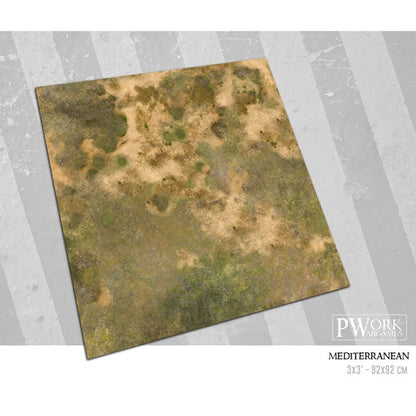PWork - Mediterranean - Wargames Terrain Mat - 3X3'
