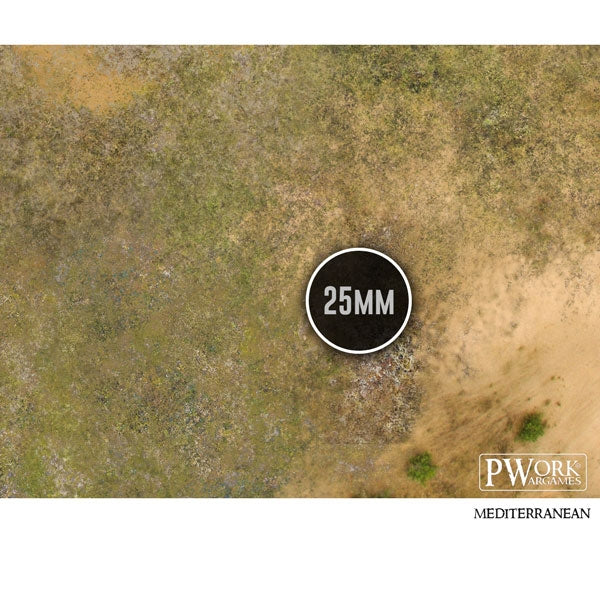 PWork - Mediterranean - Wargames Terrain Mat - 3X3'