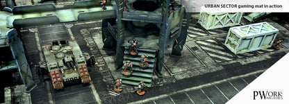 PWork - Urban Sector - Wargames Terrain Mat - 3X4'