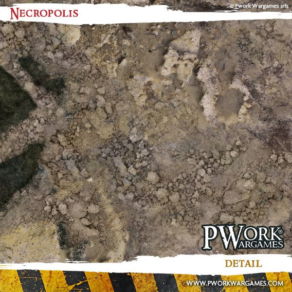 PWork - Necropolis - Wargames Terrain Mat - 4X6'