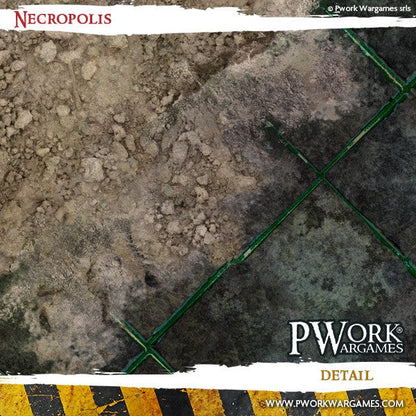PWork - Necropolis - Wargames Terrain Mat - 4X6'
