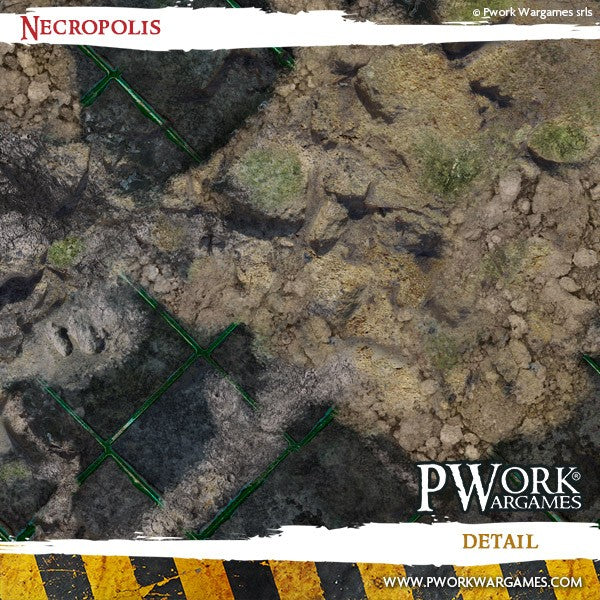 PWork - Necropolis - Wargames Terrain Mat - 4X6'