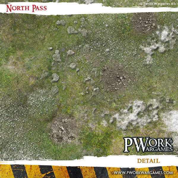 PWork - North Pass - Wargames Terrain Mat - 44X60"