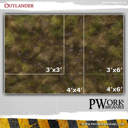 PWork - Outlander - Wargames Terrain Mat - 3X3'