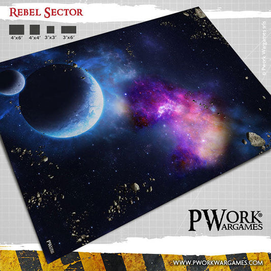 PWork - Rebel Sector - Wargames Terrain Mat - 3X6'