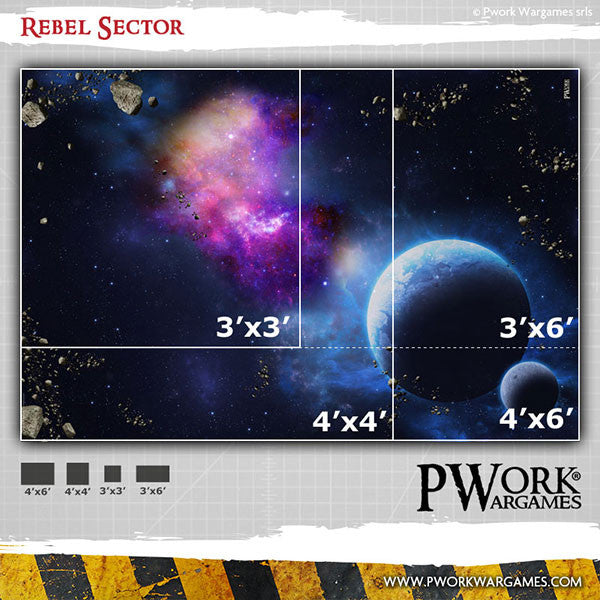 PWork - Rebel Sector - Wargames Terrain Mat - 44X60"