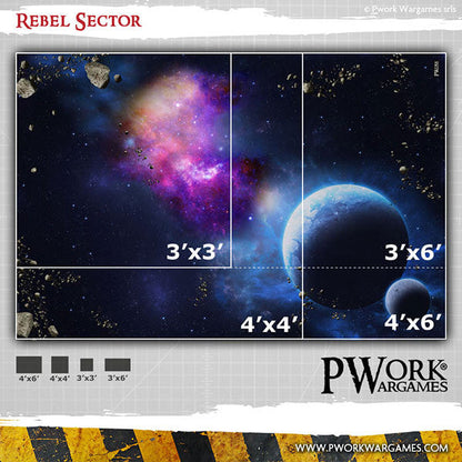 PWork - Rebel Sector - Wargames Terrain Mat - 44X60"