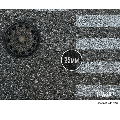 PWork - Roads of War - Wargames Terrain Mat - 4X6'