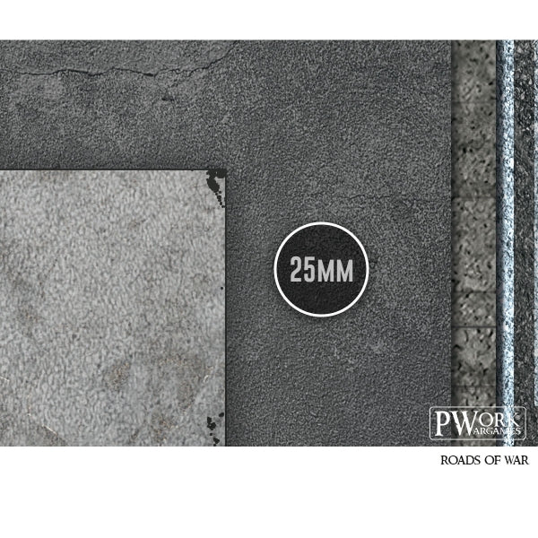 PWork - Roads of War - Wargames Terrain Mat - 4X6'