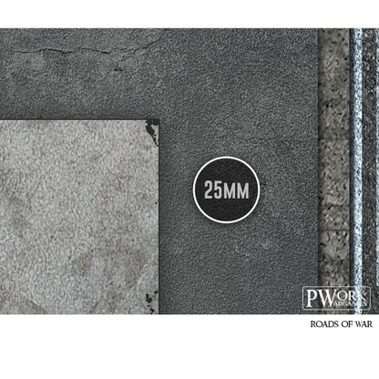 PWork - Roads of War - Wargames Terrain Mat - 4X6'