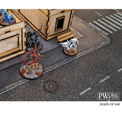 PWork - Roads of War - Wargames Terrain Mat - 4X6'