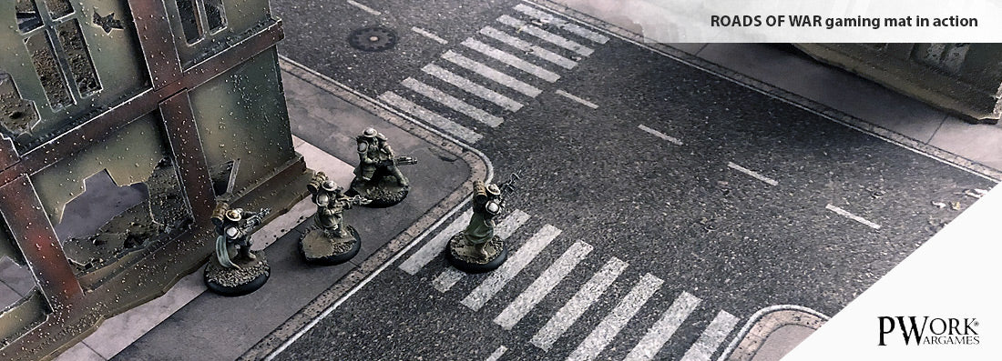 PWork - Roads of War - Wargames Terrain Mat - 4X4'