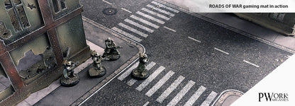 PWork - Roads of War - Wargames Terrain Mat - 4X4'