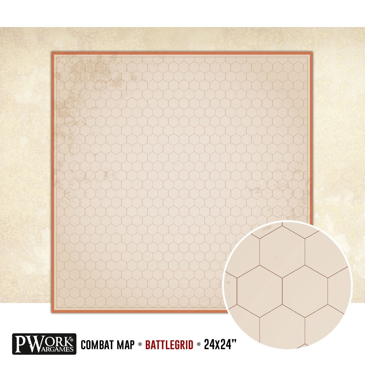 PWork - RPG Battlegrid - 24x24" Hexagonal Grid