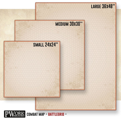 PWork - RPG Battlegrid - 36x48" Hexagonal Grid