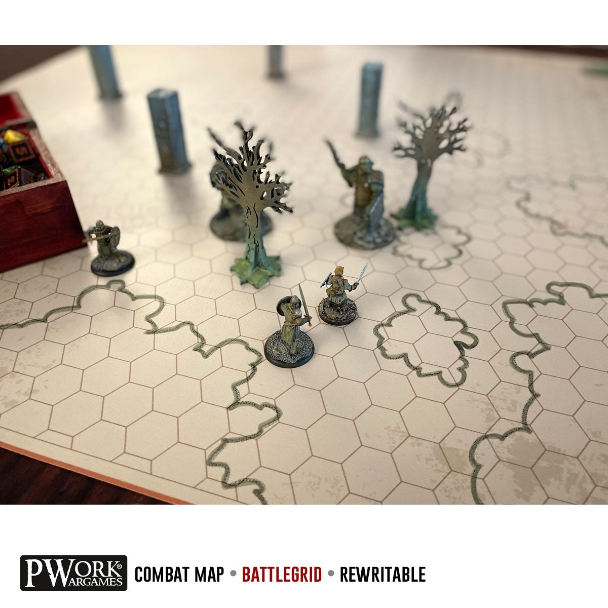 PWork - RPG Battlegrid - 36x48" Hexagonal Grid