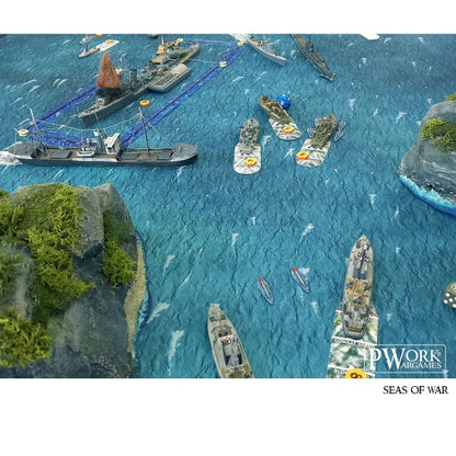 PWork - Seas of War - Wargames Terrain Mat - 44X90"