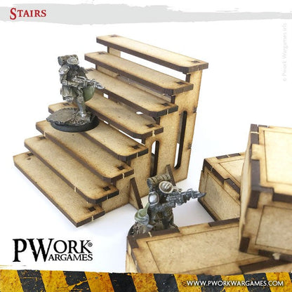 PWork - Stairs - MDF Terrain Scenery