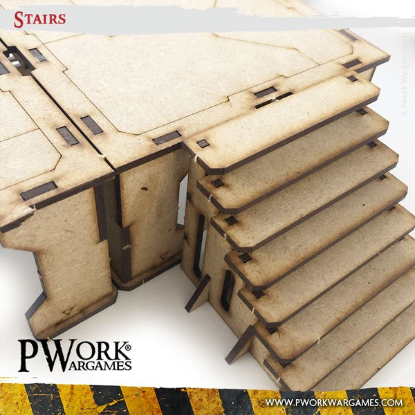 PWork - Stairs - MDF Terrain Scenery