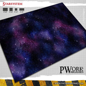 PWork - Star System - Wargames Terrain Mat - 4X4'
