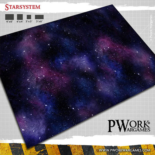 PWork - Star System - Wargames Terrain Mat - 4X4'