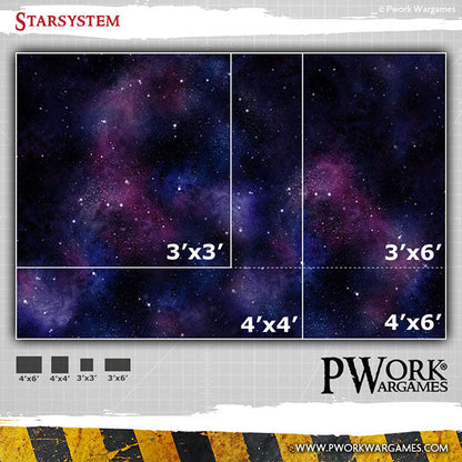 PWork - Star System - Wargames Terrain Mat - 44X90"