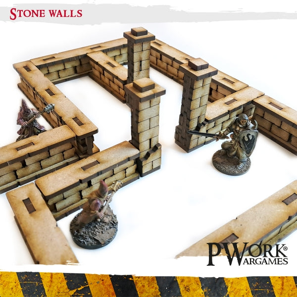 PWork - Stone walls - MDF Terrain Scenery