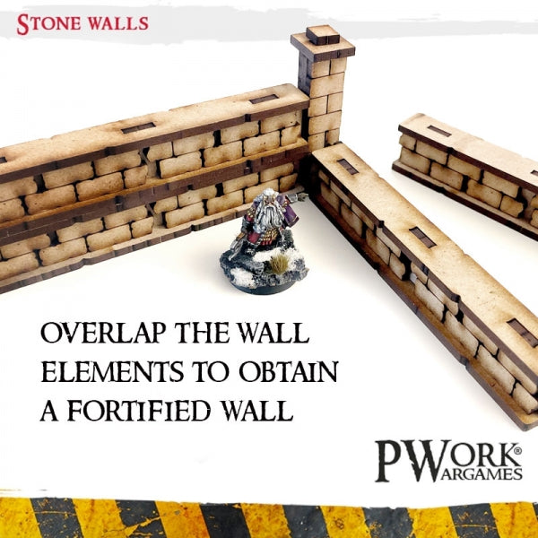 PWork - Stone walls - MDF Terrain Scenery