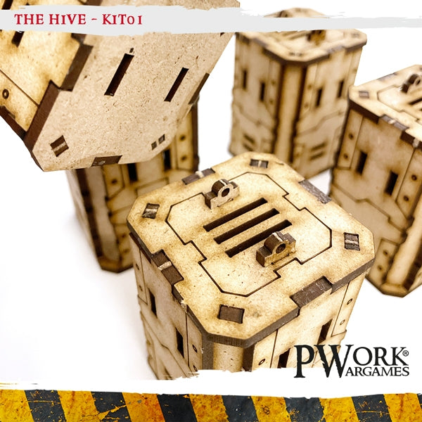 PWork - The Hive 01 - Columns - MDF Terrain Scenery