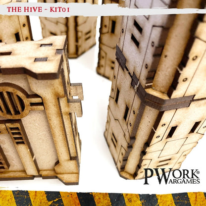 PWork - The Hive 01 - Columns - MDF Terrain Scenery