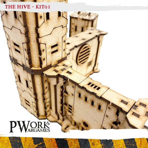 PWork - The Hive 01 - Columns - MDF Terrain Scenery