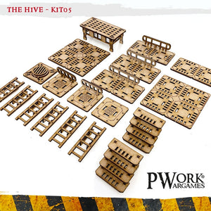 PWork - The Hive 05 - Stairs and Platforms - MDF Terrain Scenery