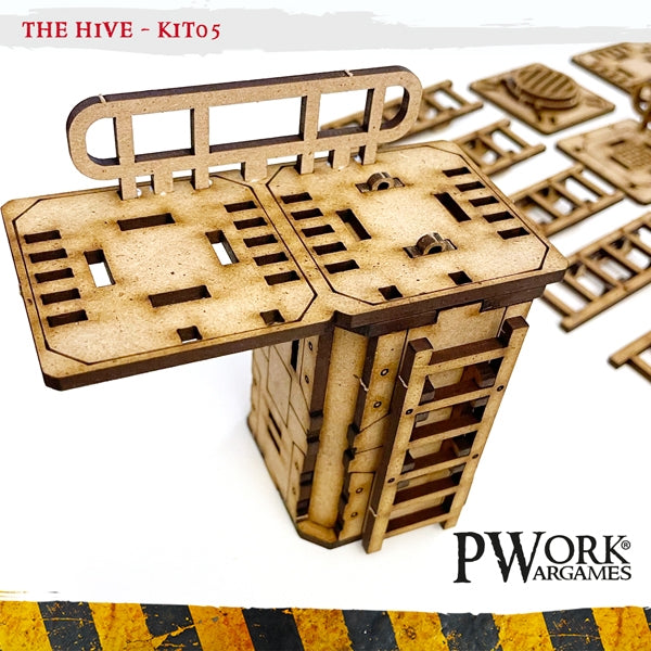PWork - The Hive 05 - Stairs and Platforms - MDF Terrain Scenery