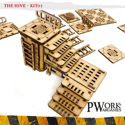 PWork - The Hive 05 - Stairs and Platforms - MDF Terrain Scenery