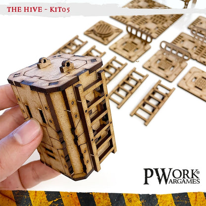 PWork - The Hive 05 - Stairs and Platforms - MDF Terrain Scenery