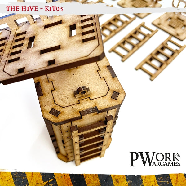 PWork - The Hive 05 - Stairs and Platforms - MDF Terrain Scenery
