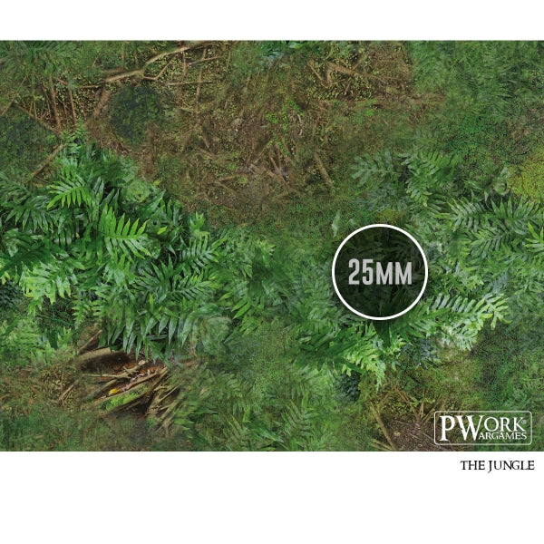 PWork - The Jungle - Wargames Terrain Mat - 4X6'
