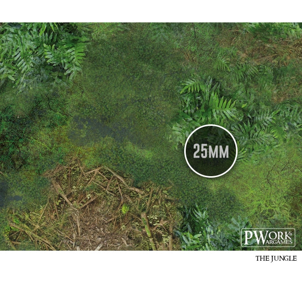 PWork - The Jungle - Wargames Terrain Mat - 44X60"