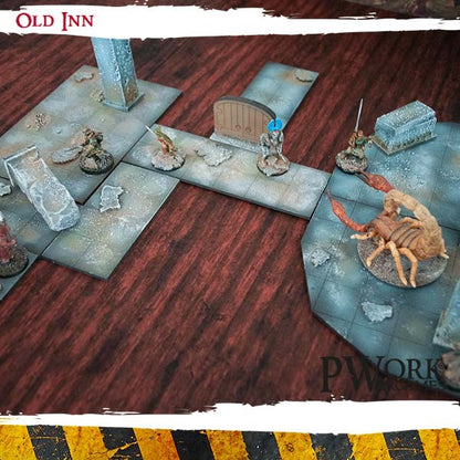 PWork - The Old Inn - Tabletop Board Game Mat - 3X6'