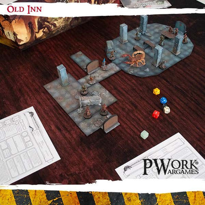 PWork - The Old Inn - Tabletop Board Game Mat - 22X30"