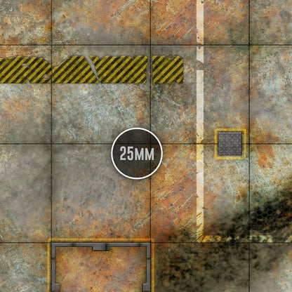 PWork - The Underhive - Wargames Terrain Mat - 22X30"
