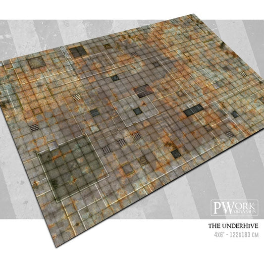 PWork - The Underhive - Wargames Terrain Mat - 4X4'