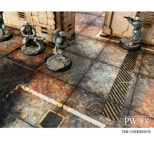 PWork - The Underhive - Wargames Terrain Mat - 3X3'