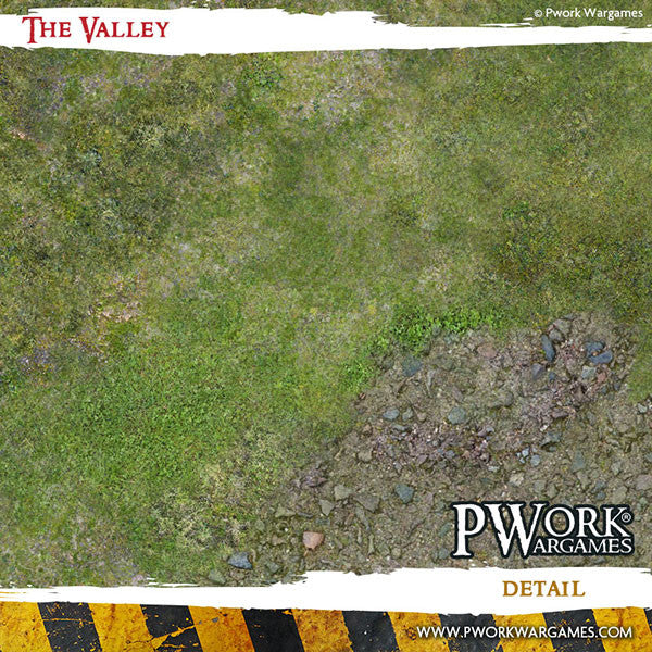 PWork - The Valley - Wargames Terrain Mat - 44X90"