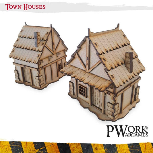 PWork - Town Houses - MDF Terrain Scenery