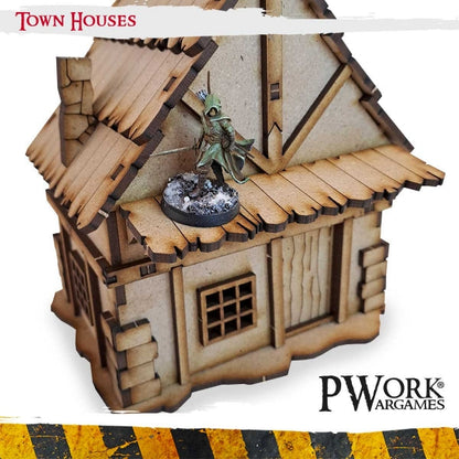 PWork - Town Houses - MDF Terrain Scenery