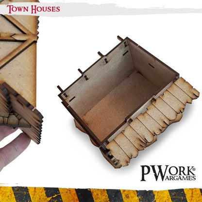 PWork - Town Houses - MDF Terrain Scenery
