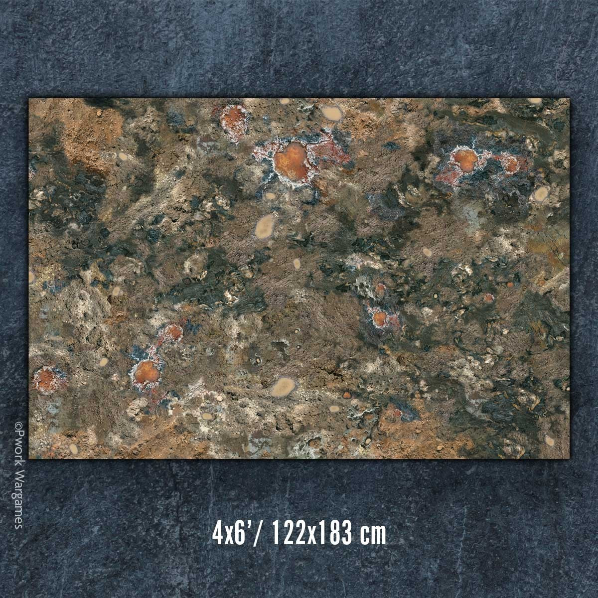 PWork - Trench Warfare - Wargames Terrain Mat - 4X6'
