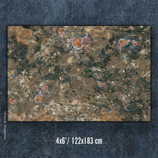 PWork - Trench Warfare - Wargames Terrain Mat - 4X6'